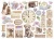 Ozdoby kształty tekturowe Die Cuts Quiet Days 36 szt DFLDC122 Stamperia