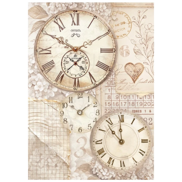 Papier ryżowy A6 Quiet Days 8 szt DFSA6X01 Stamperia