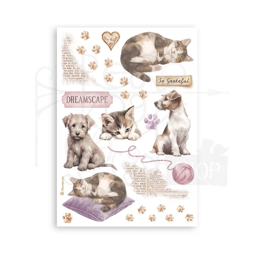 Papier washi A5 Quiet Days SBW26 Stamperia