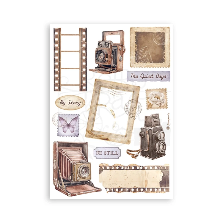 Papier washi A5 Quiet Days SBW26 Stamperia