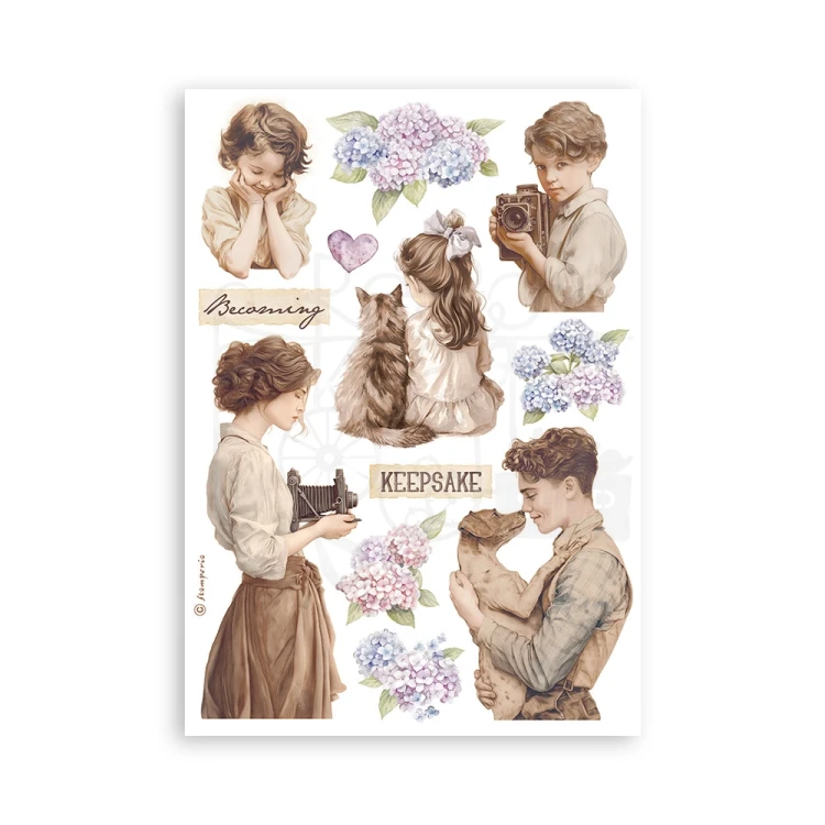 Papier washi A5 Quiet Days SBW26 Stamperia