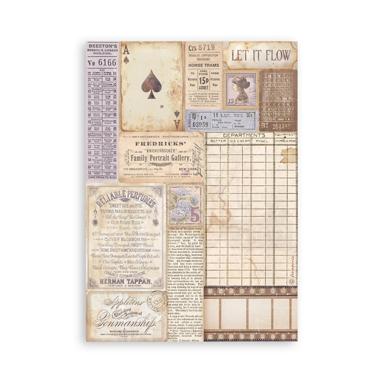 Papier washi A5 Quiet Days SBW26 Stamperia