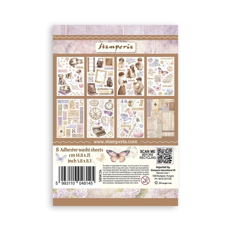 Papier washi A5 Quiet Days SBW26 Stamperia