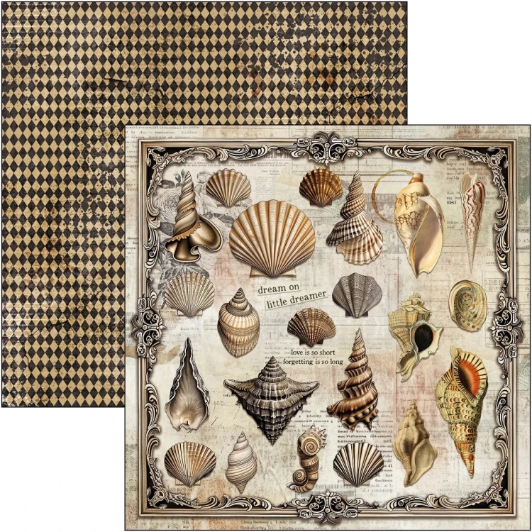 Zestaw papierów do scrapbookingu 30x30 Cabinet of Curiosities 12 arkuszy CBPM085 Ciao Bella