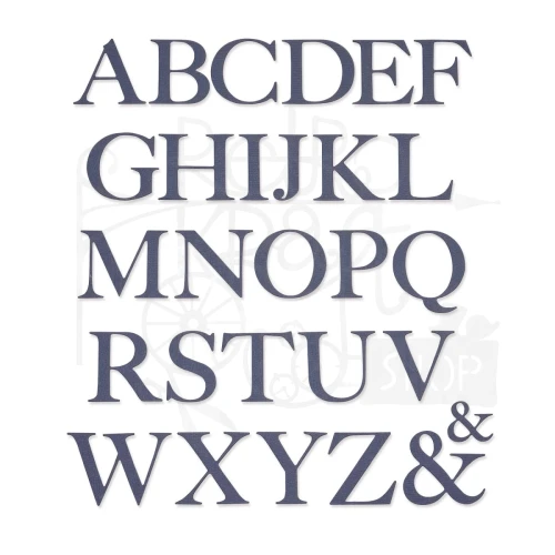 Wykrojnik Thinlits Die Serif Alphabet By Lisa Jones 28 elementów 665282 Sizzix