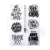 Stempel akrylowy Napisy cytaty 7 elementów PF107001 Paperfuel