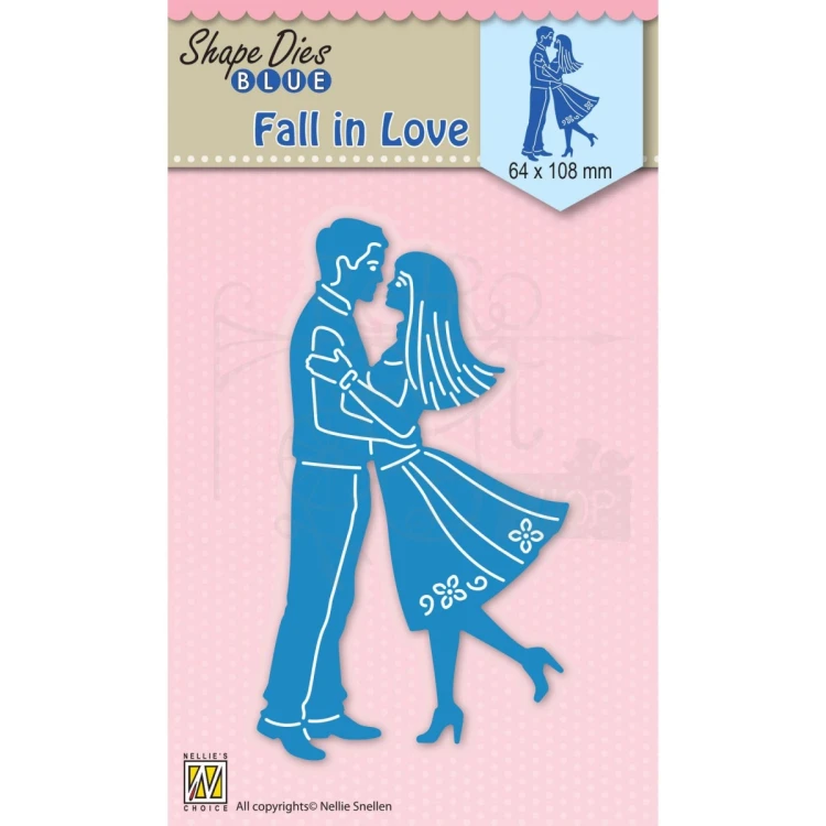Wykrojnik Fall in Love - Zakochana para SDB031 Nellie's Choice