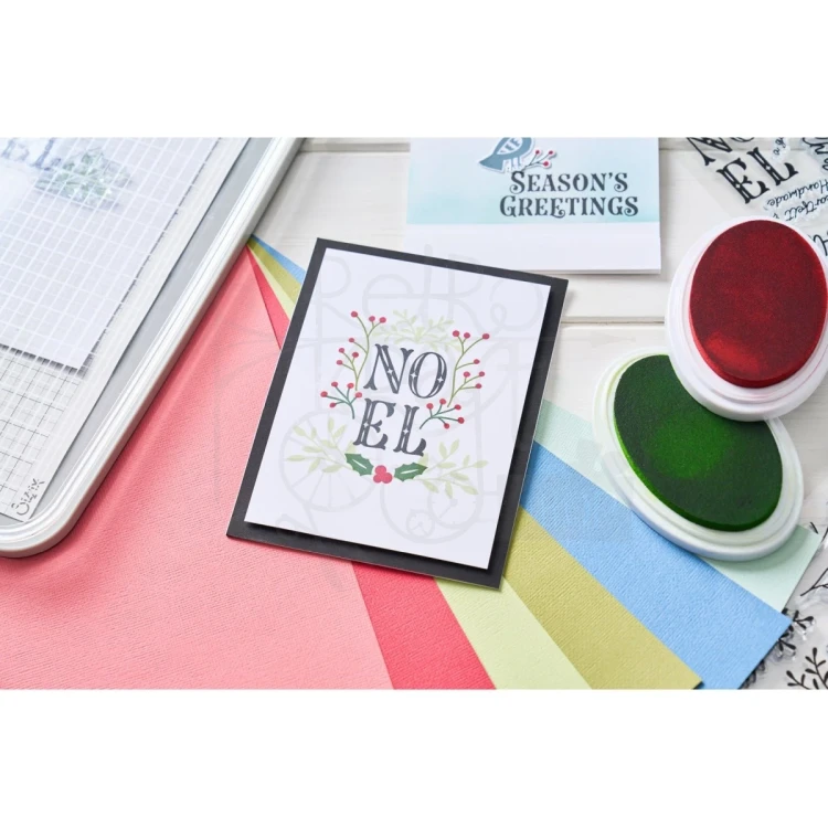 Wykrojnik Framelits Die Happy Holly Days 25 elementów 666730 Sizzix
