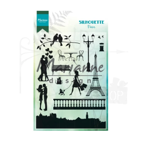Stempel akrylowy Paris 13 elementów CS1027 Marianne Design