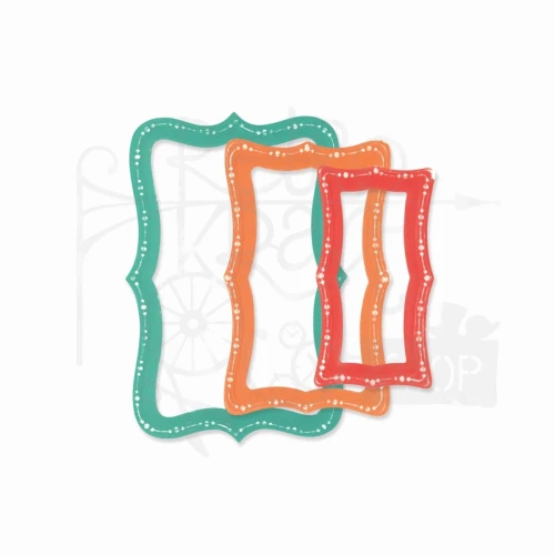Wykrojnik Fanciful Doris Dotted Top Note 8 elementów 666552 Sizzix