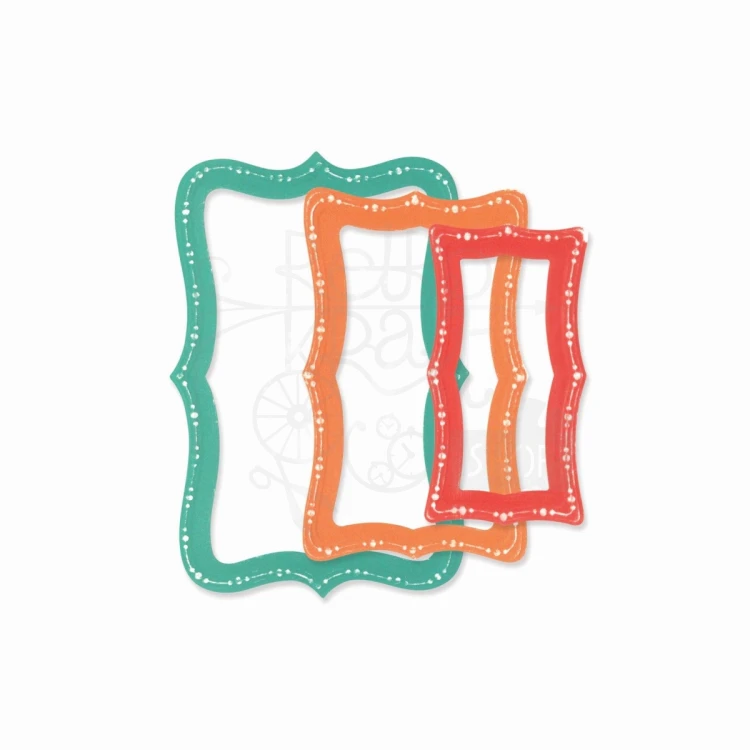 Wykrojnik Fanciful Doris Dotted Top Note 8 elementów 666552 Sizzix