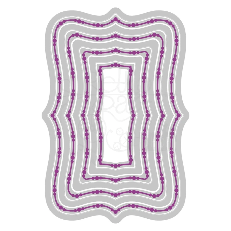 Wykrojnik Fanciful Doris Dotted Top Note 8 elementów 666552 Sizzix