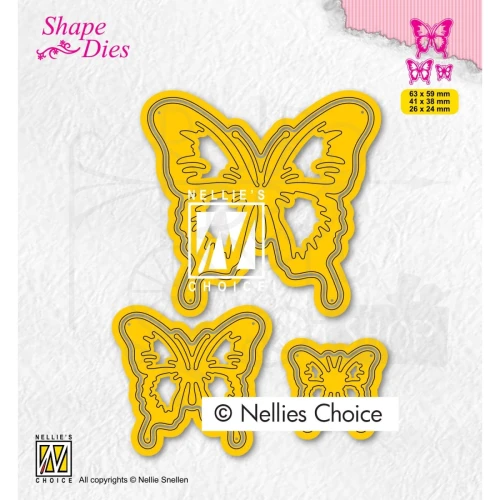 Wykrojnik motyle 3 elementy SD196 Nellie's Choice