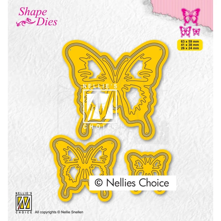 Wykrojnik motyle 3 elementy SD196 Nellie's Choice