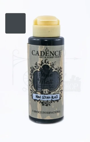 Farba akrylowa matowa Style Matt czarny 120ml S9060 Cadence