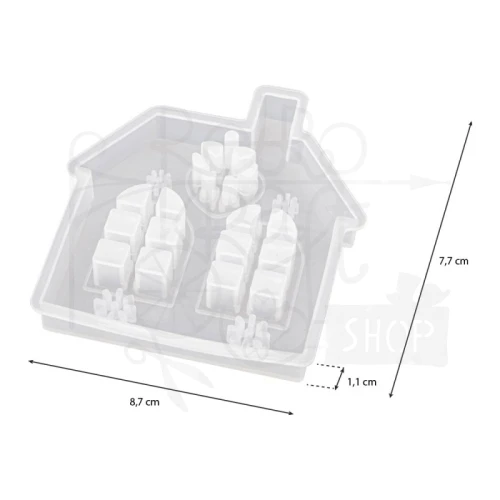 Foremka silikonowa Domek N014462 Ideen mit herz