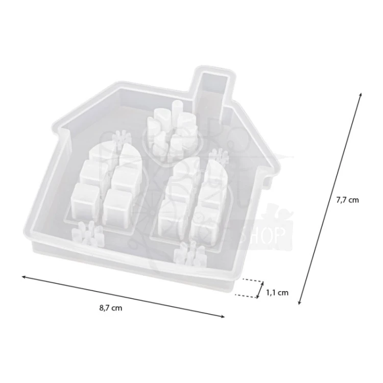 Foremka silikonowa Domek N014462 Ideen mit herz
