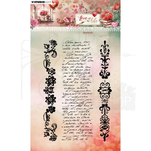 Stempel silikonowy Borders Love of my life SL-LL-STAMP777 Studio Light