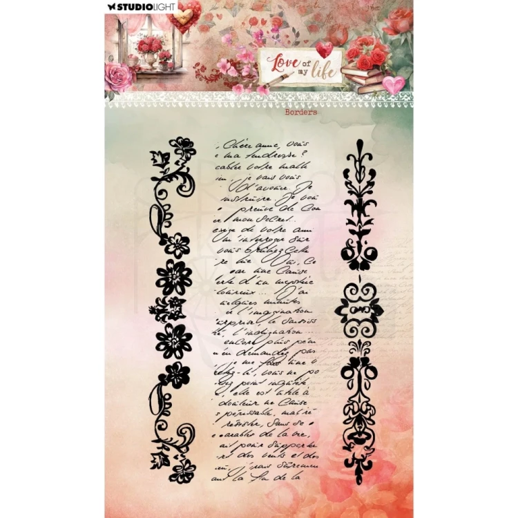 Stempel silikonowy Borders Love of my life SL-LL-STAMP777 Studio Light