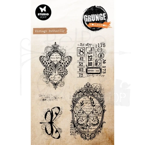 Stempel silikonowy Vintage butterfly Grunge Collection SL-GR-STAMP893 Studio Light