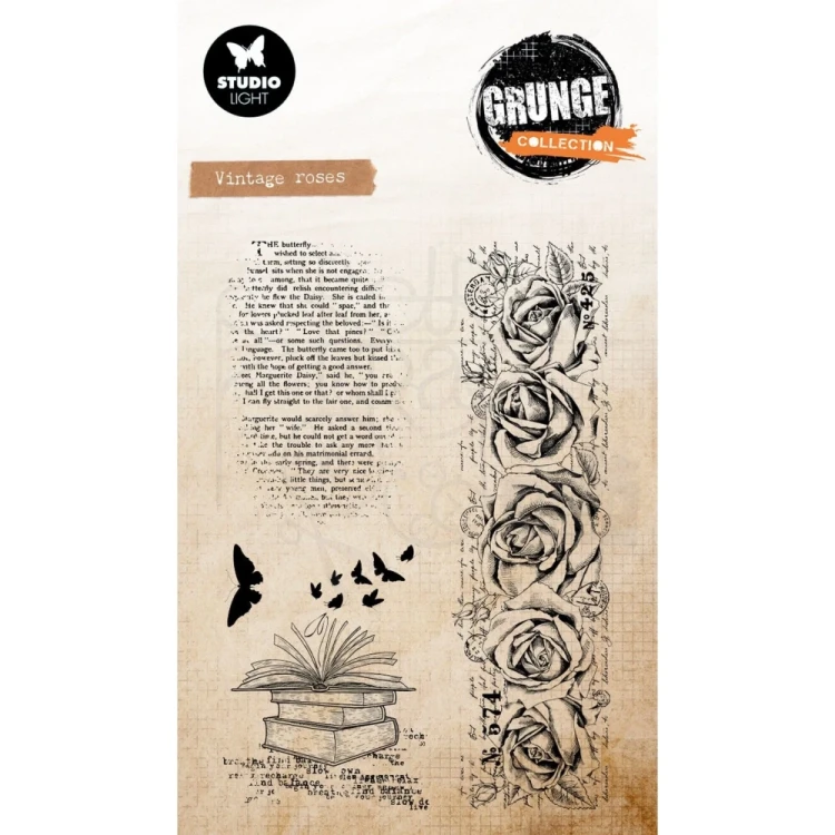 Stempel silikonowy Vintage roses Grunge Collection SL-GR-STAMP892 Studio Light