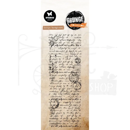 Stempel silikonowy Script background Grunge Collection SL-GR-STAMP891 Studio Light