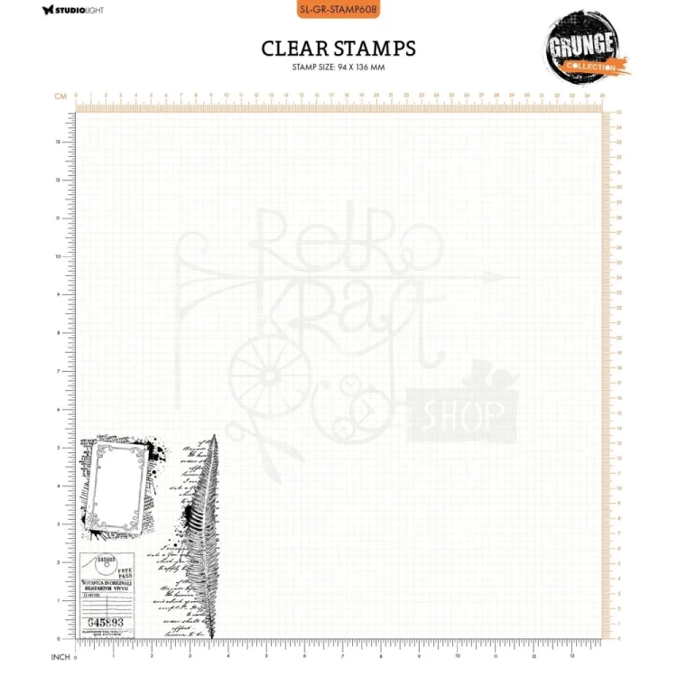 Stempel silikonowy Vintage labels Grunge Collection SL-GR-STAMP608 Studio Light