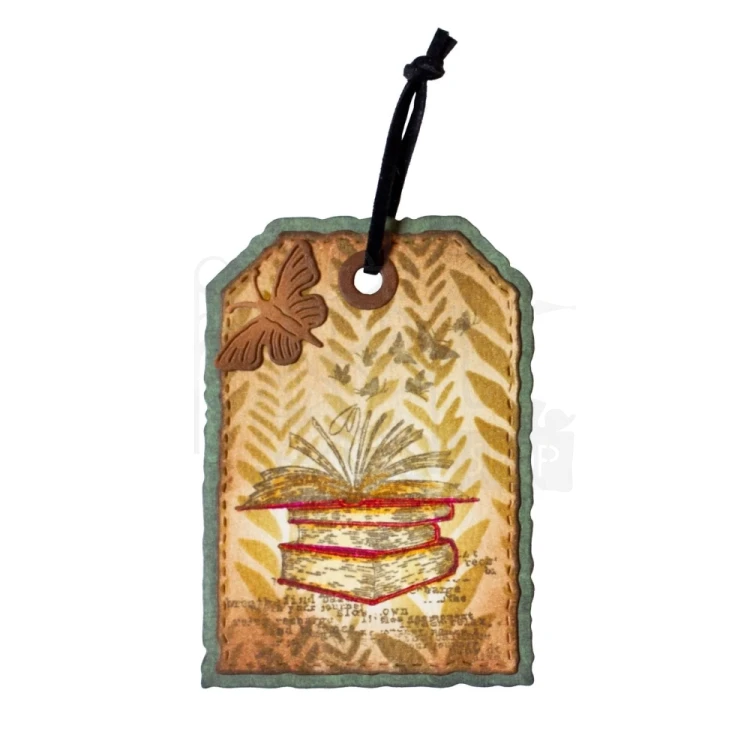 Szablon maska A6 Leaf background Grunge Collection SL-GR-MASK379 Studio Light