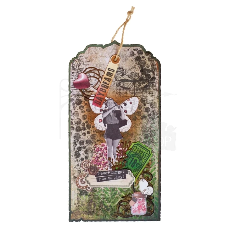 Szablon maska A6 Leaf background Grunge Collection SL-GR-MASK379 Studio Light