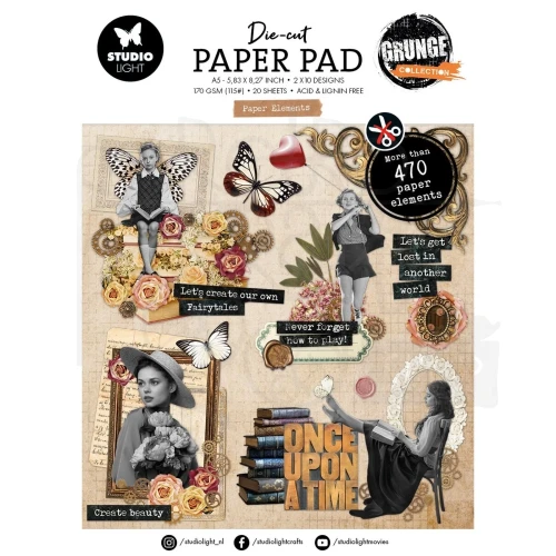Ozdoby papierowe die-cuts Grunge Collection SL-GR-DCPP399 Studio Light