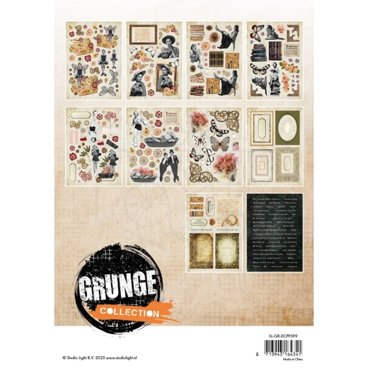 Ozdoby papierowe die-cuts Grunge Collection SL-GR-DCPP399 Studio Light