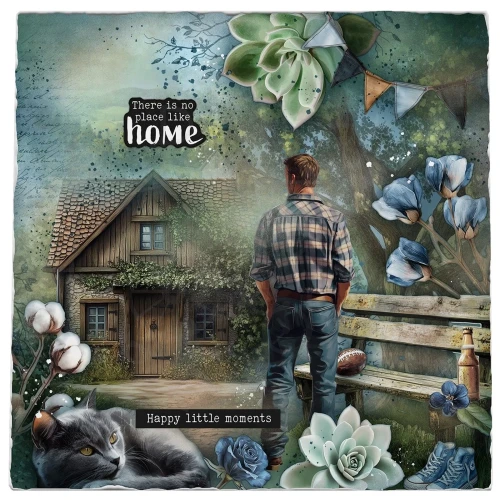 Ozdoby papierowe die-cuts Denim Weekends Essentials SL-ES-PE48 Studio Light