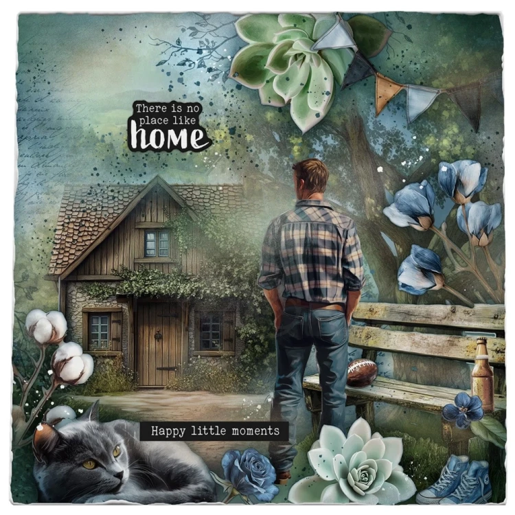Ozdoby papierowe die-cuts Denim Weekends Essentials SL-ES-PE48 Studio Light