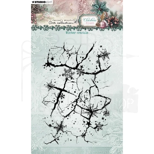 Stempel silikonowy Winter crackle Christmas Blush JMA-CB-STAMP885 Studio Light