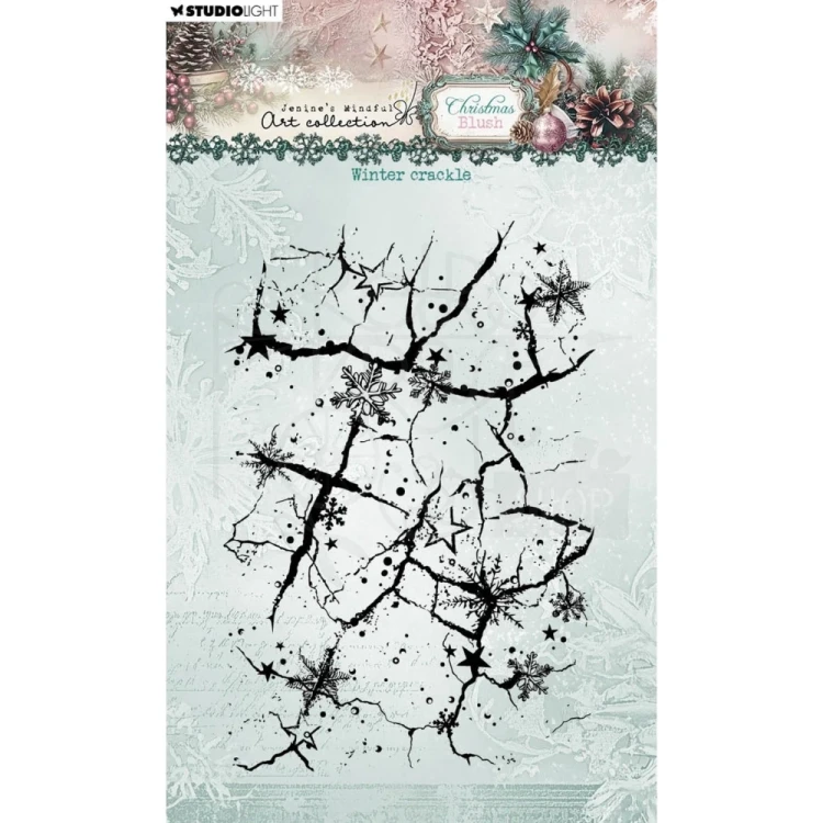 Stempel silikonowy Winter crackle Christmas Blush JMA-CB-STAMP885 Studio Light