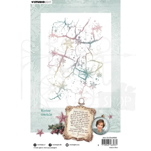 Stempel silikonowy Winter crackle Christmas Blush JMA-CB-STAMP885 Studio Light