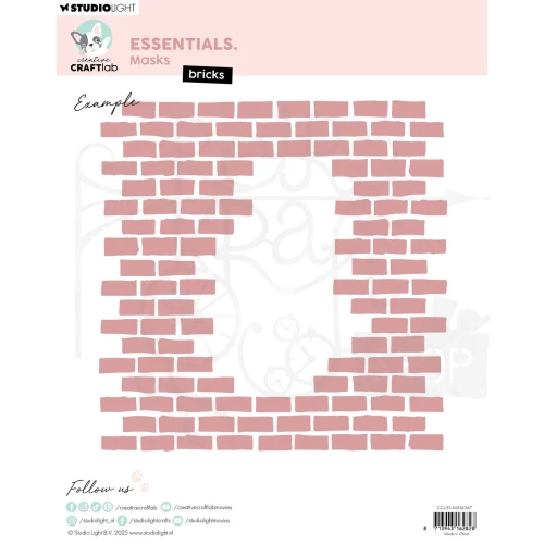 Szablon maska 20x20 Bricks Essentials CCL-ES-MASK367 Studio Light