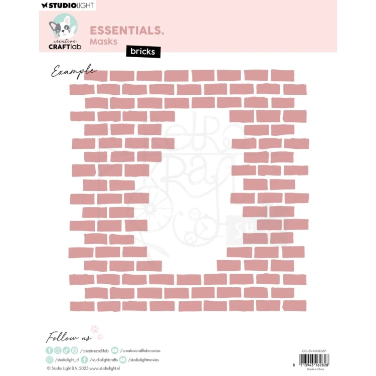 Szablon maska 20x20 Bricks Essentials CCL-ES-MASK367 Studio Light