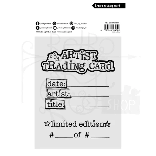 Stempel silikonowy Artist trading card Art By Marlene ABM-25-STAMP889 Studio Light
