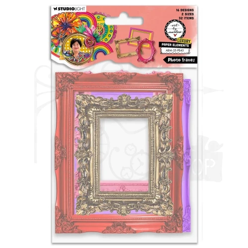 Ozdoby papierowe ramki Photo frames Art By Marlene ABM-25-PE43 Studio Light