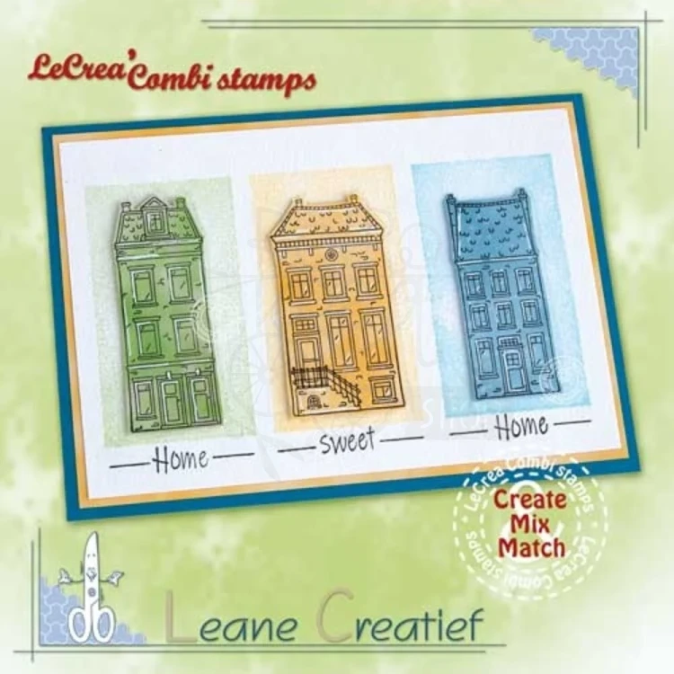 Stempel silikonowy Domki kamieniczki 559.518 LeCreaDesign