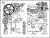 Stempel silikonowy Christmas Gears Background 400311500 Viva Decor