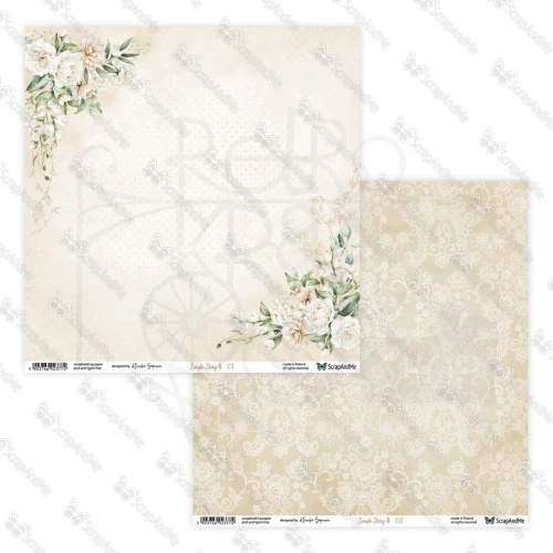 Papier do scrapbookingu 30x30 Simple Story 4 01/02 - ScrapAndMe