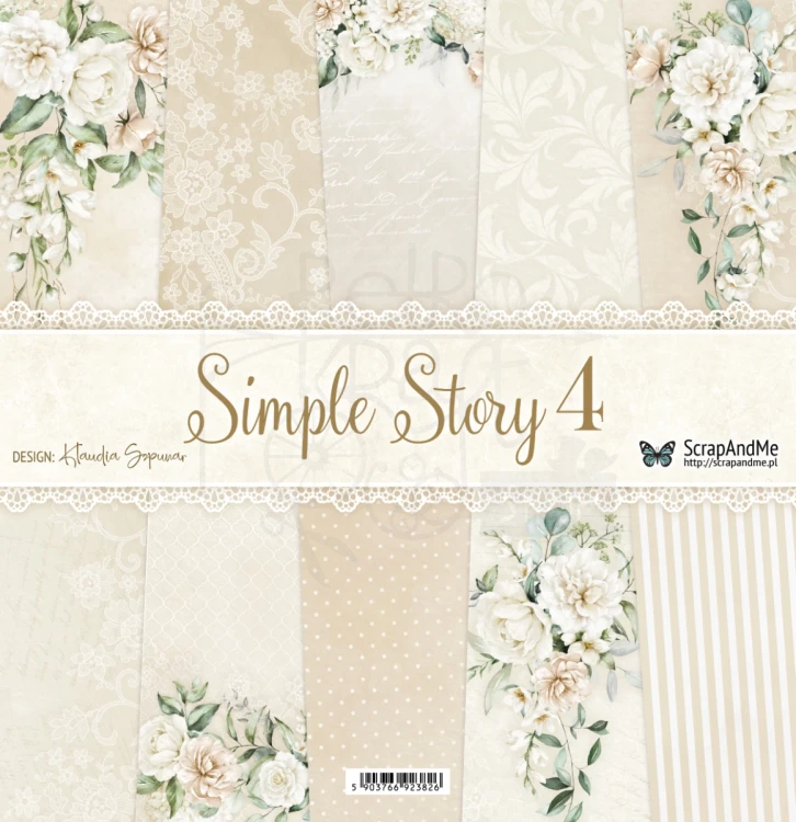 Papier do scrapbookingu 30x30 Simple Story 4 okładka - ScrapAndMe