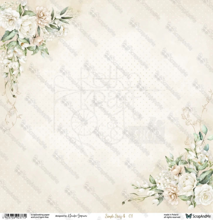 Papier do scrapbookingu 30x30 Simple Story 4 01/02 - ScrapAndMe