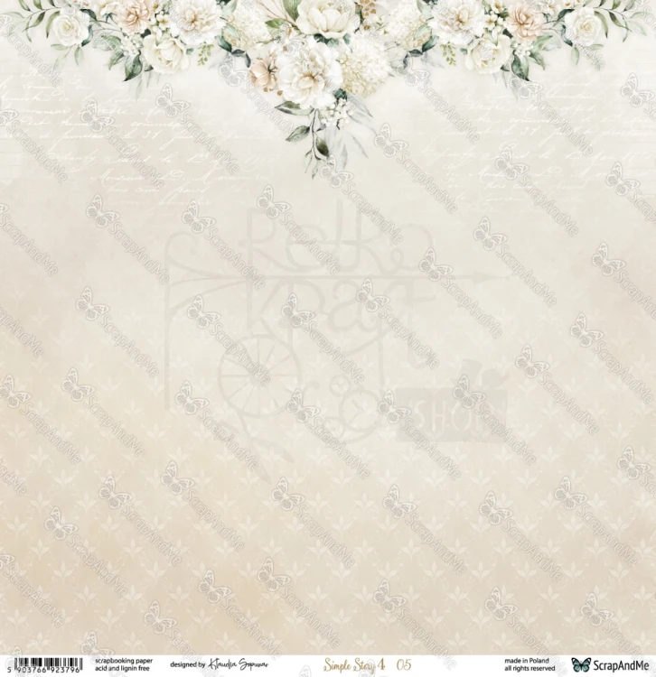 Papier do scrapbookingu 30x30 Simple Story 4 05/06 - ScrapAndMe