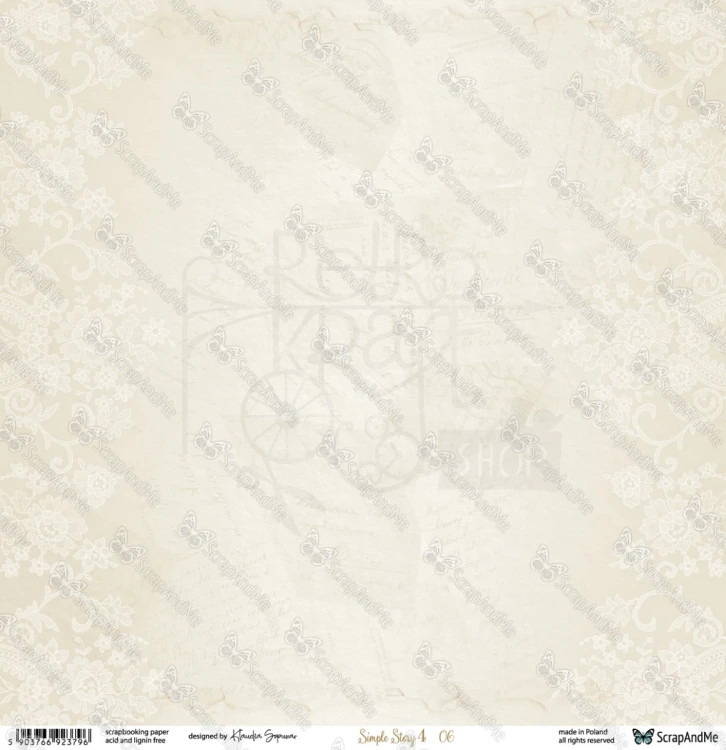 Papier do scrapbookingu 30x30 Simple Story 4 05/06 - ScrapAndMe