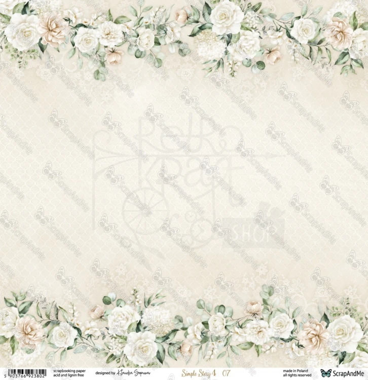 Papier do scrapbookingu 30x30 Simple Story 4 07/08 - ScrapAndMe