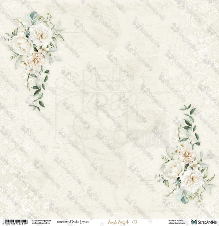 Papier do scrapbookingu 30x30 Simple Story 4 09/10 - ScrapAndMe