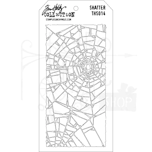 Szablon maska 12x22cm Shatter THS014 Tim Holtz Stampers Anonymous